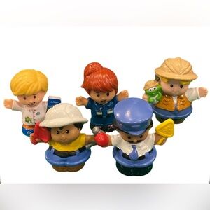 Little People Community Helpers People Lot of crossing guard, mechanic, & more